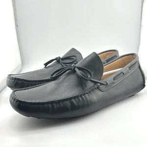 Mercanti Fiorentini Black Leather Loafers Size 9M